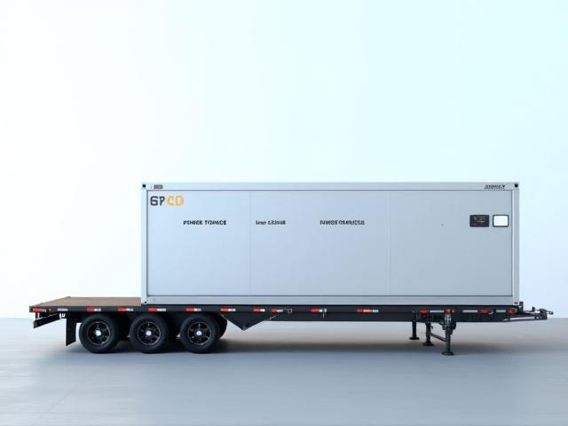 Containerized Battery Energy Storage System (BESS) being transported