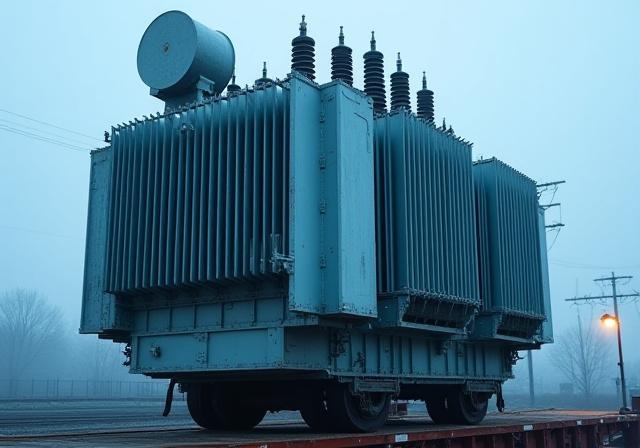 Massive electrical power transformer for energy grid