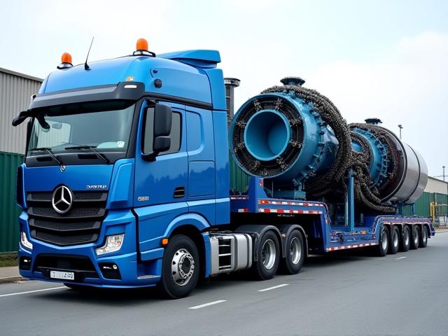 Heavy Haul Trucking with oversized machinery